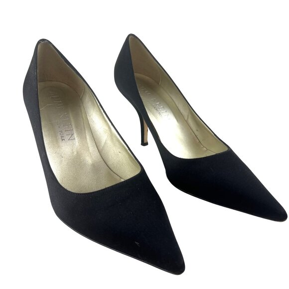 Anne Klein New York Preppy Sexy Professional Women 9.5M Black Pointed Toe Heels - Picture 16 of 16